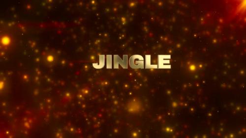 Videohive - Jingle Golden Festive Text Background - 47639833 - 47639833