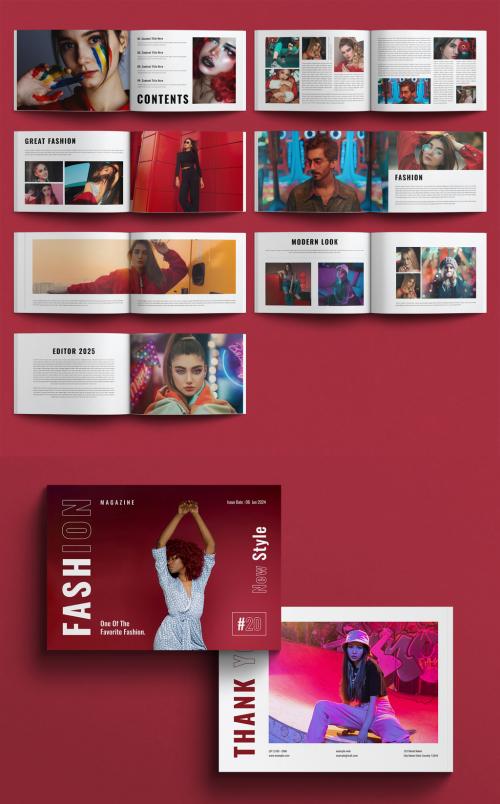 Fashion Magazine Template Landscape 636625579