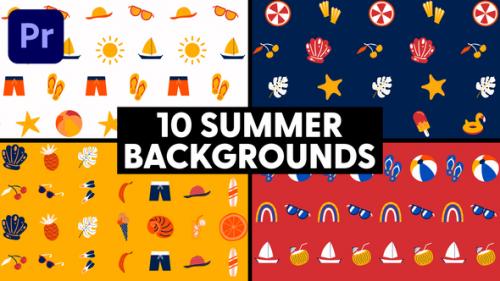 Videohive - Summer Backgrounds - 47709703 - 47709703