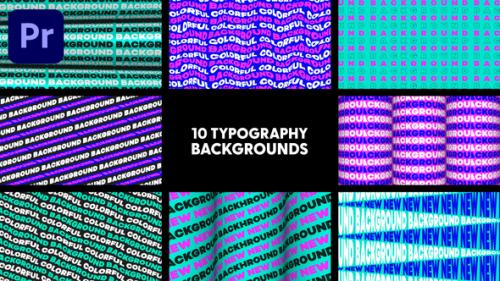 Videohive - Typography Backgrounds - 47709893 - 47709893