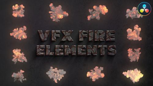 Videohive - VFX Fire Elements for DaVinci Resolve - 47704815 - 47704815