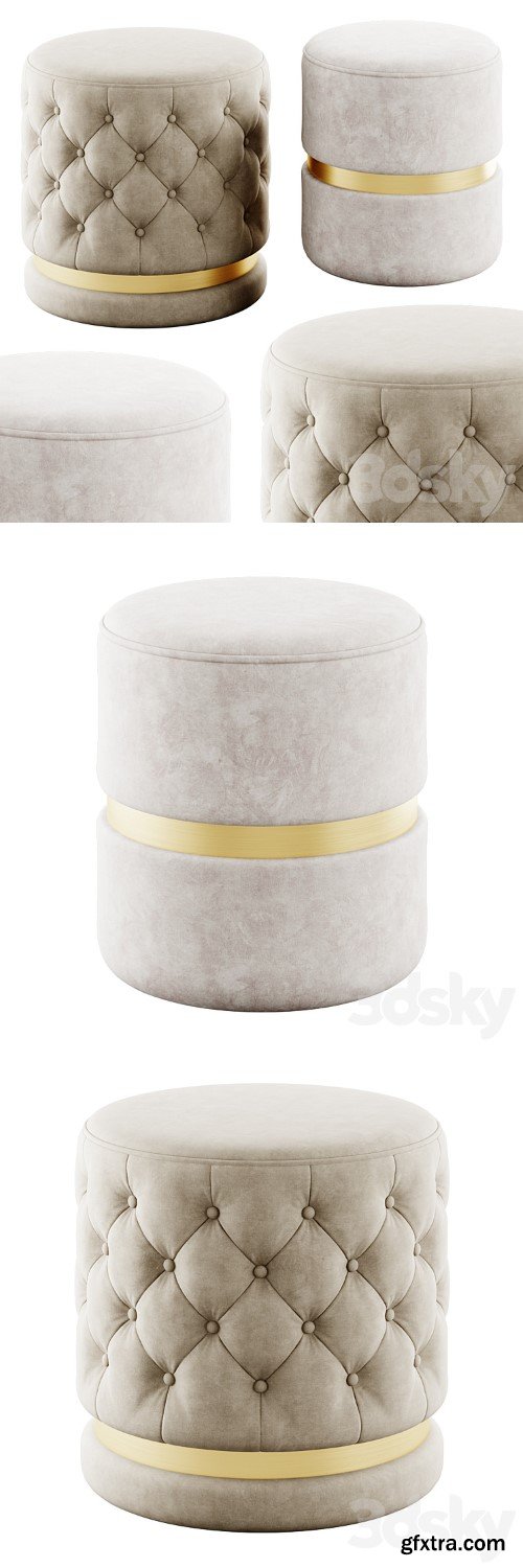 Round ottomans by !nspire