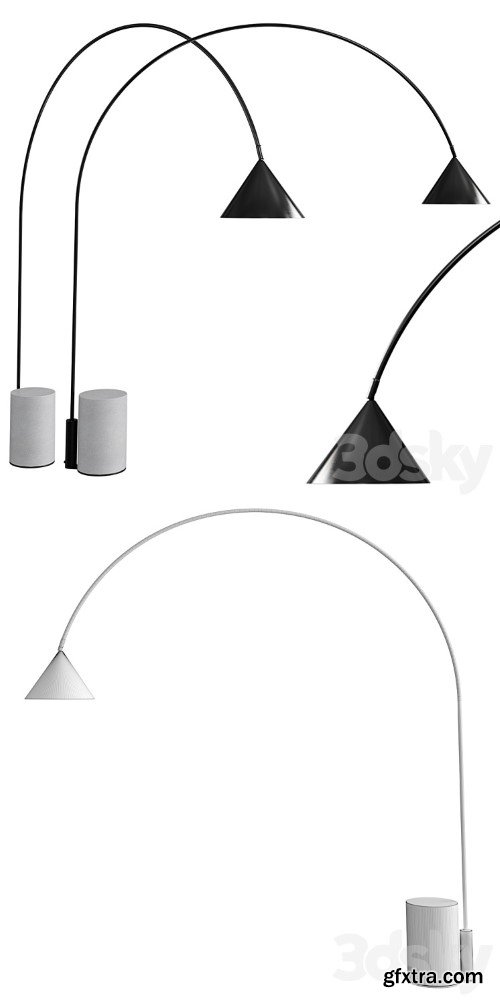 OZZ Arc lamp By Miniforms