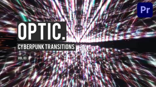 Videohive - Cyberpunk Optic Transitions for Premiere Pro Vol. 03 - 47728318 - 47728318