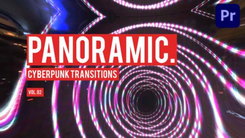 Videohive - Cyberpunk Panoramic Transitions for Premiere Pro Vol. 02 - 47728338 - 47728338