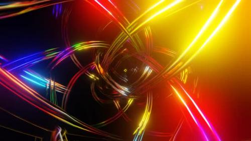 Videohive - Mesmerizing Multicolor Neon Abstract in Hypnotic Seamless VJ Loop - 47645898 - 47645898