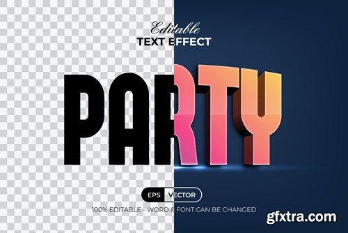 Party Text Effect Colorful Style 7VA8EDU