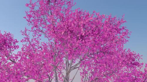 Videohive - Pink Tree Background Loop - 47645986 - 47645986