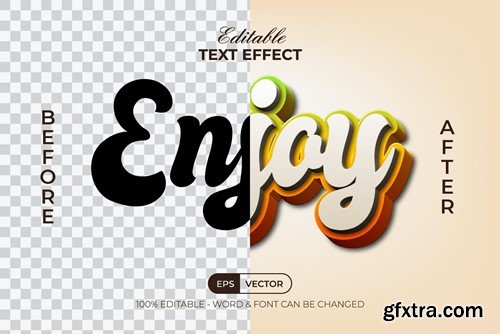 Enjoy Text Effect 3D Style 2CMHRJM