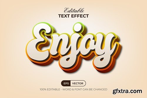 Enjoy Text Effect 3D Style 2CMHRJM