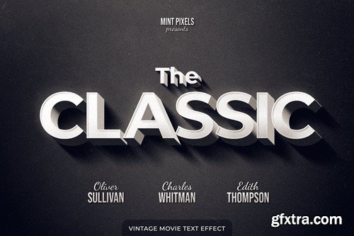 Classic Movie Text Effect B78B7BT