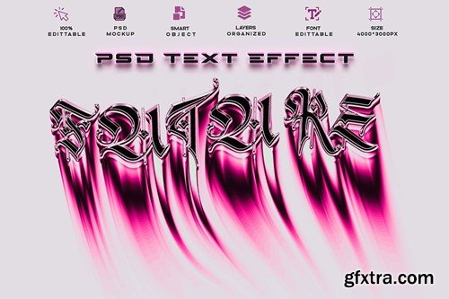 4 PSD Fluidic Elegance Liquid Text Effect T8M6T9J