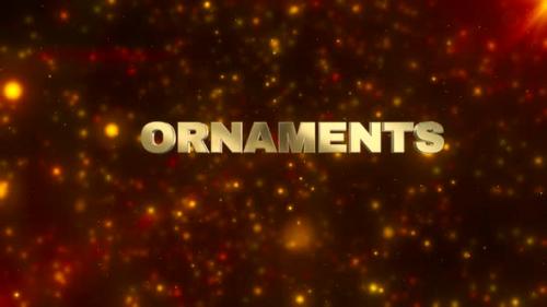 Videohive - Ornaments Golden Festive Text Background - 47648580 - 47648580