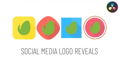 Videohive - Social Media Logo Reveals for DaVinci Resolve - 47660124 - 47660124