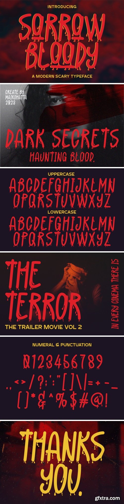 Sorrow Bloody Font