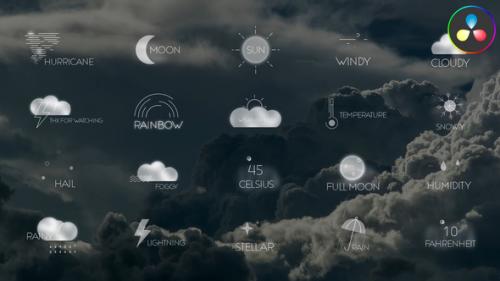 Videohive - Weather Titles | DaVinci Resolve - 47660979 - 47660979