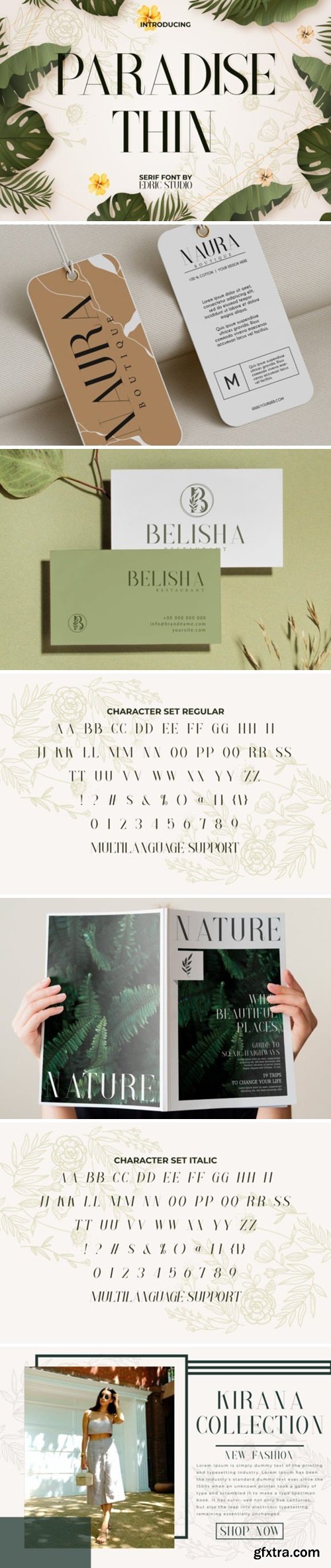 Paradise Thin Font