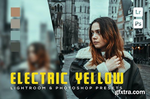 6 Electric yellow Lightroom and Photoshop Presets EAQFF5Q