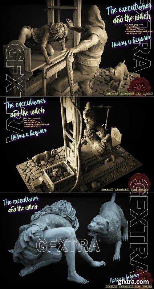 Walades Studio - The Executioner and the Witch &ndash; 3D Print Model