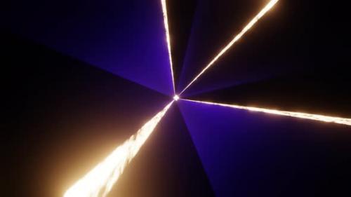 Videohive - Purple And Yellow Star Energy Background Vj Loop In 4K - 47666470 - 47666470