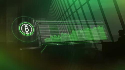 Videohive - Animated Infographic Of The Growth Of The Bitcoin In An Office - 47668733 - 47668733