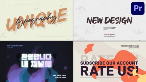 Videohive - Typography Slides for Premiere Pro - 47676344 - 47676344