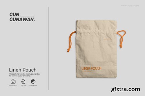 Linen Pouch Mockup Y876Z2Z