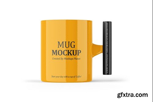 Mug with Wooden Handle Mockups 46U33Y6