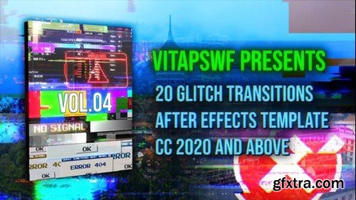 Videohive Glitch Transitions Vol. 04 47707949