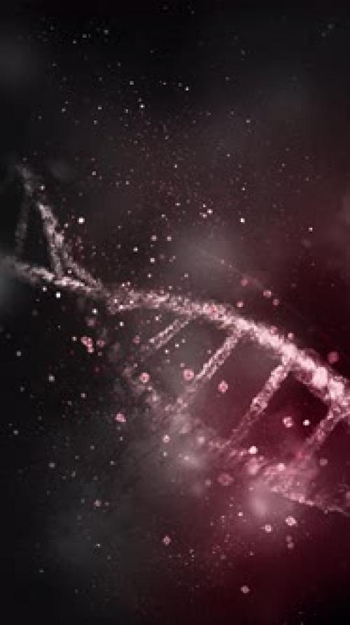 Videohive - Disease Destroys the DNA Strand in Closeup - 47688519 - 47688519