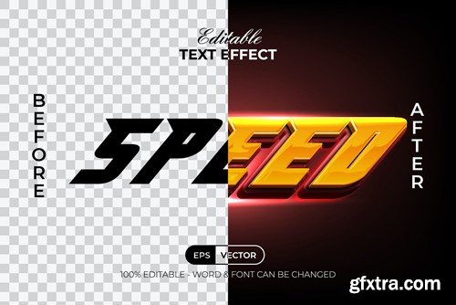 Speed Text Effect 3D Style G4NUBXM