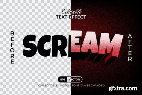 Scream Text Effect Grain Noise Style Z5XPKFM