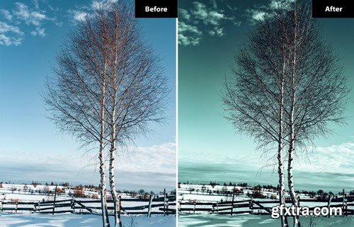 6 Snowflake Lightroom and Photoshop Presets 27BHM4X