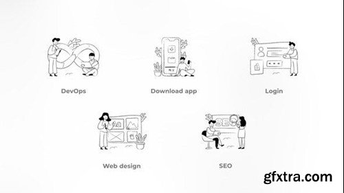 Videohive DevOps - Black and White Concepts 47724155