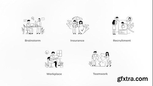 Videohive Teamwork - Black and White Concepts 47724657