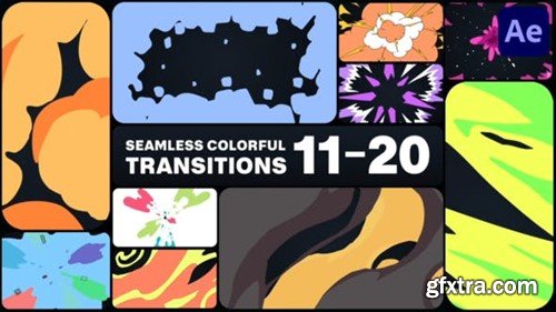 Videohive Seamless Colorful Transitions for After Effects 47674906