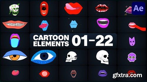 Videohive Cartoon Elements for After Effects 47674982