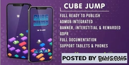 Cube Jump (Admob + GDPR + Unity Engine) v1.1