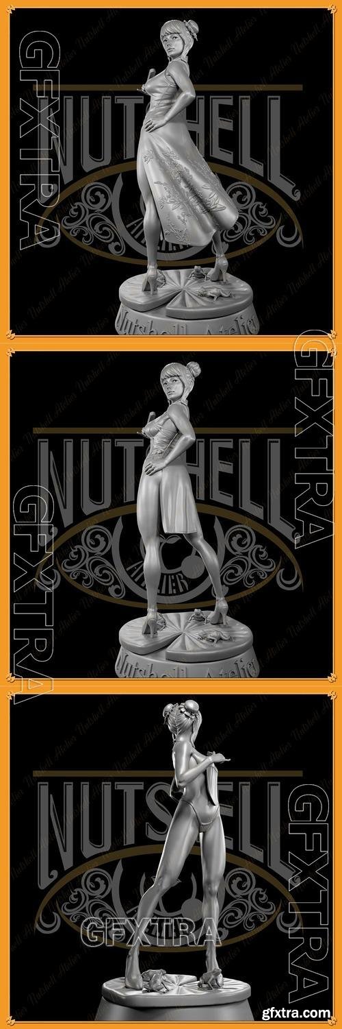 Nutshell Atelier - China Dress girl &ndash; 3D Print Model