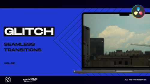 Videohive - Glitch Transitions Vol. 02 for DaVinci Resolve - 47715689 - 47715689