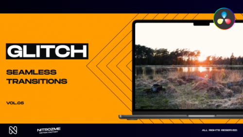 Videohive - Glitch Transitions Vol. 05 for DaVinci Resolve - 47715696 - 47715696