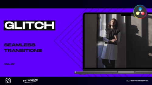 Videohive - Glitch Transitions Vol. 07 for DaVinci Resolve - 47715701 - 47715701