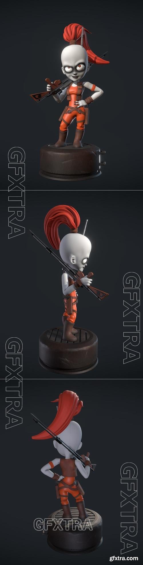 Mini Aurra Sing Star Wars &ndash; 3D Print Model