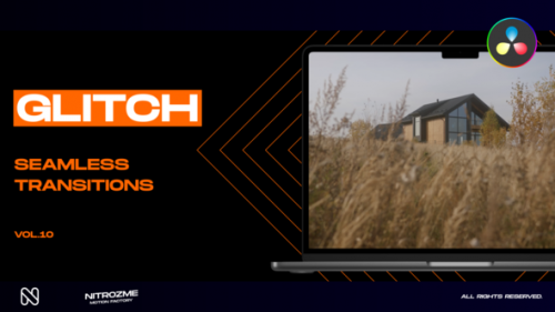 Videohive - Glitch Transitions Vol. 10 for DaVinci Resolve - 47715708 - 47715708