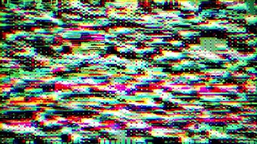 Videohive - Glitch Noise Static Television VFX: Video Background with Stripes for Intro and Logo Reveals - 47726156 - 47726156