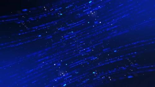Videohive - Abstract Elegant Blue Line Rain Particles - 47645711 - 47645711