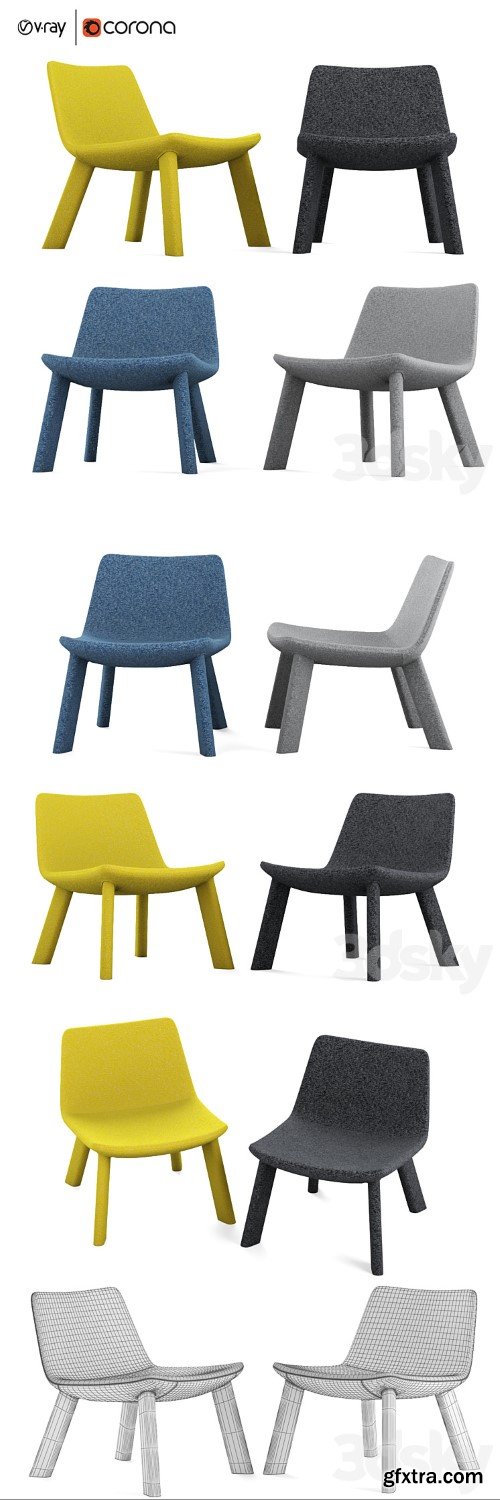 Neat Lounge Chair by Blu Dot