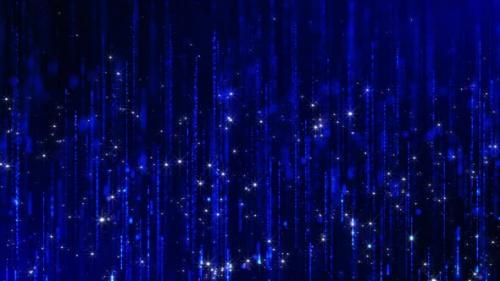 Videohive - Abstract Elegant Blue Line Rain Particles - 47645716 - 47645716