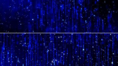 Videohive - Abstract Elegant Blue Line Rain Particles - 47645721 - 47645721