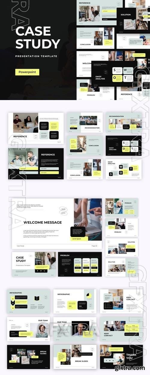 Case Study Powerpoint Template AYF6D4V